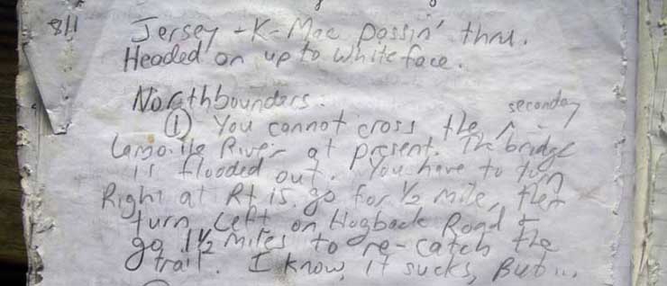 log book entry about flooding river